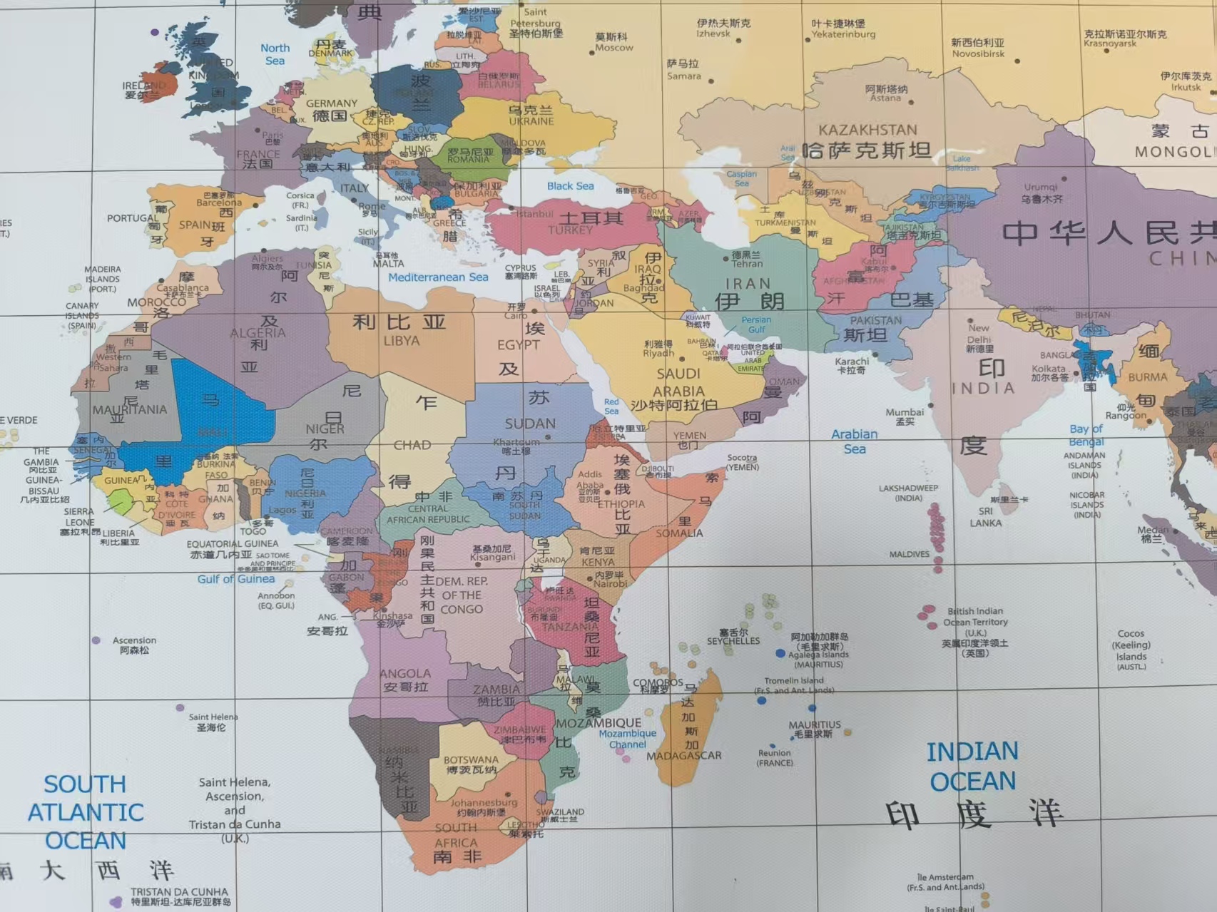 Map of Europe, the Middle East, and Africa showing key shipping regions affected by Red Sea and Suez Canal disruption